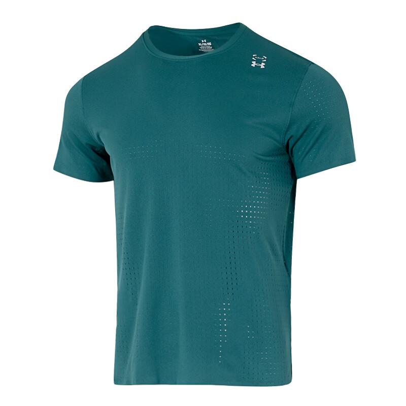 

Under Armour Дышащая быстросохнущая футболка с круглым вырезом и коротким рукавом Мужские топы 6001829-338 S