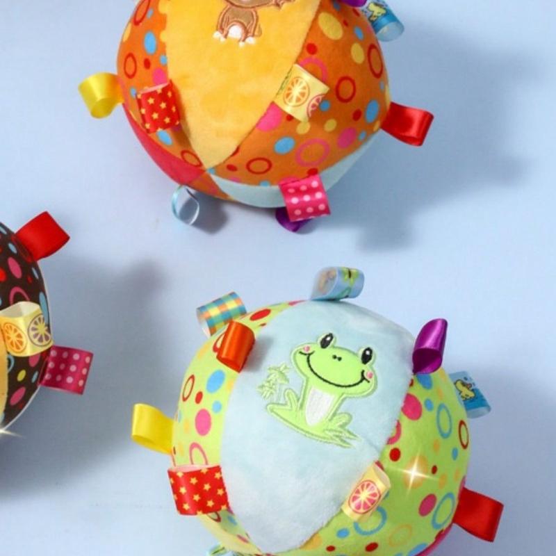 1pc Pet Self-Playing Ball Toy with Ringing Bell, Durable & Chew Resistant, Suitable for Small/Medium/Large Dogs, Random Pattern Sent