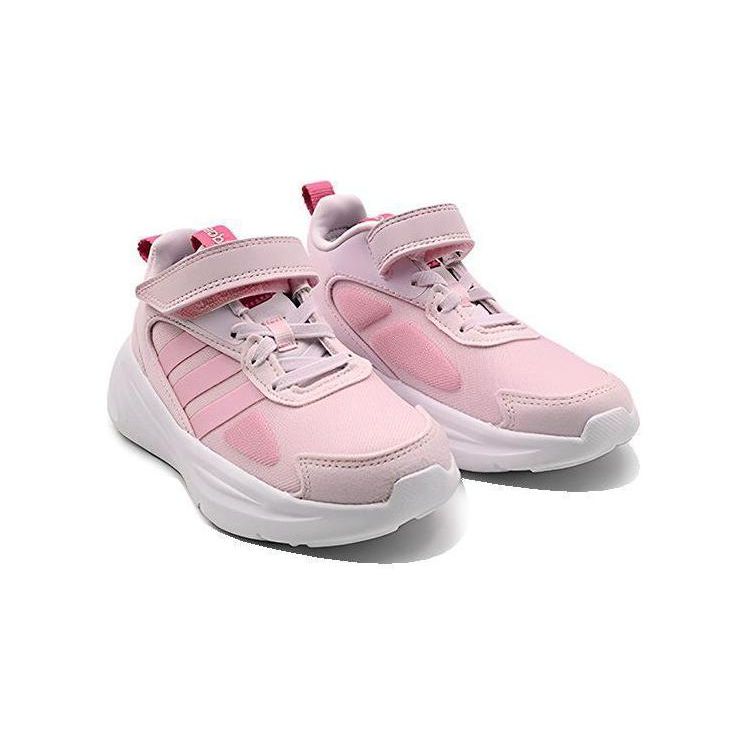 Adidas Neo Ozelle Running Lifestyle Cushioning Non-Slip Low-Top Running Shoes Kids Sneakers Pink White HQ3835