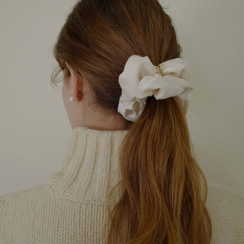 Fiore F Ring Scrunchie(4 Colors)
