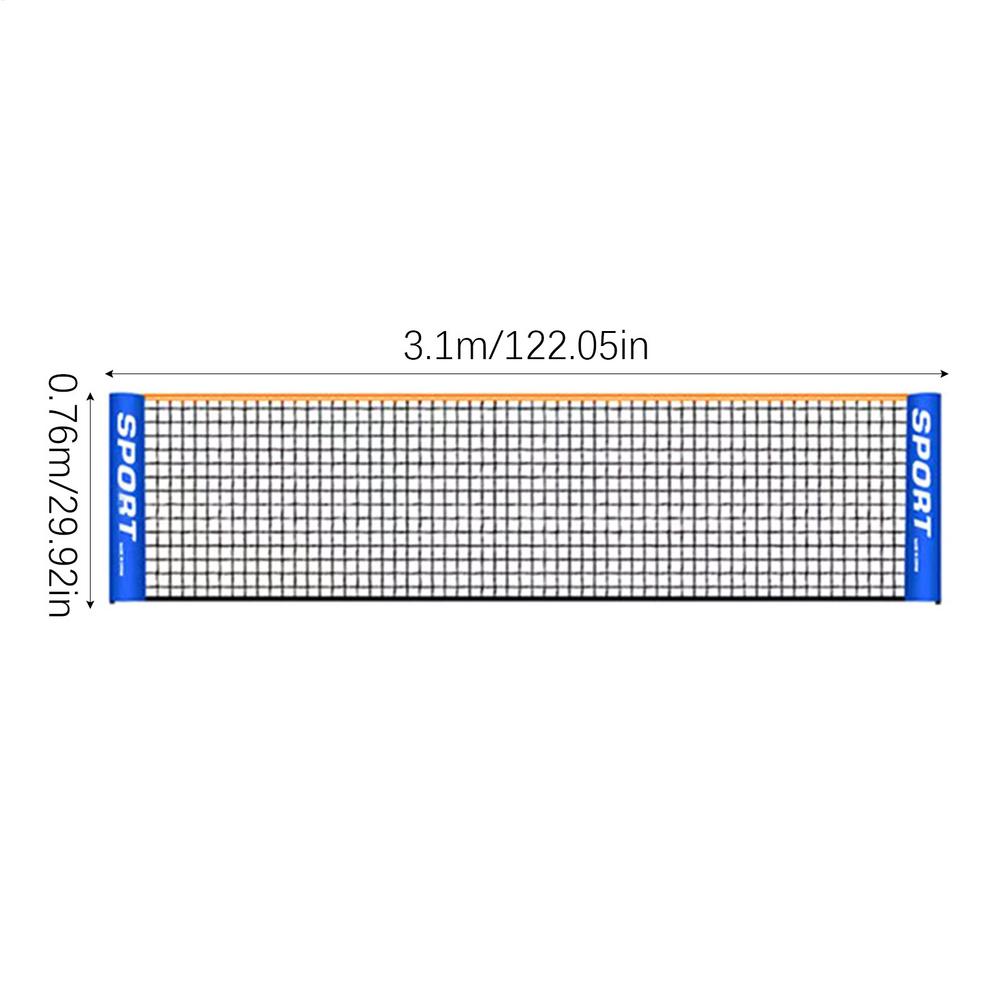 Badminton Net Height Adjustable Kids Volleyball Net Mesh Training Equipment Competition Tournament Accessory Entertainment