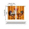 Filtering Curtains Excluding Rods Non Movable Without Batteries Chicken Themed Use Bedrooms Living Rooms Set Of 2 Made Polyester Area Decor