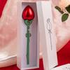Automatic Opening Rose Shape Jewelry Box Jewelry Rings Organizers Suitable for Rings and Pendants with Elegant Design