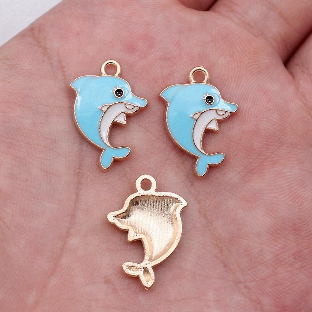 Charms Flamingo Mermaid Enamel Pendants Wedding Jewelry Findings QC054