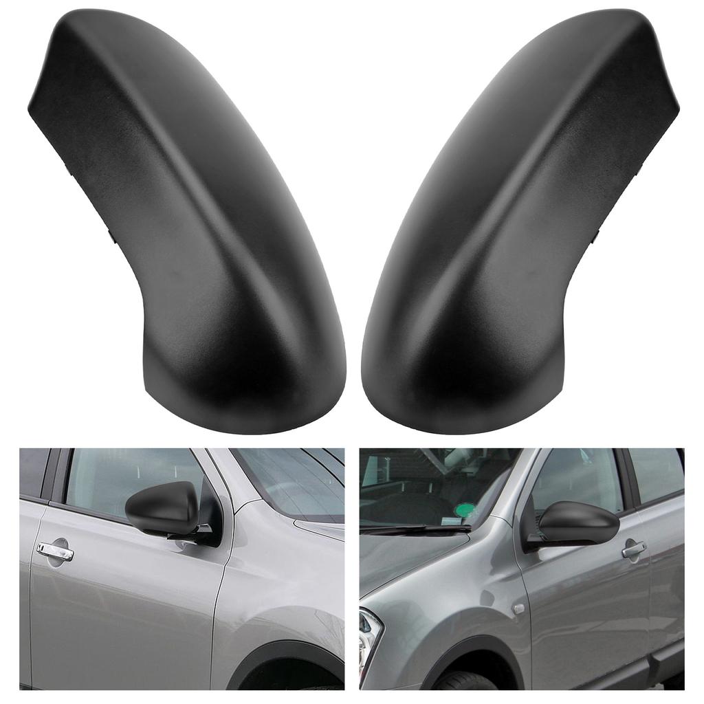 Durable and securely mounted left and right side mirror covers housings for Nissan J10 2007–2014