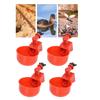 10PCS Automatic Chicken Waterer Cups with Electric Drill Bit Poultry Water Feeder Kit for   Goose Turkey