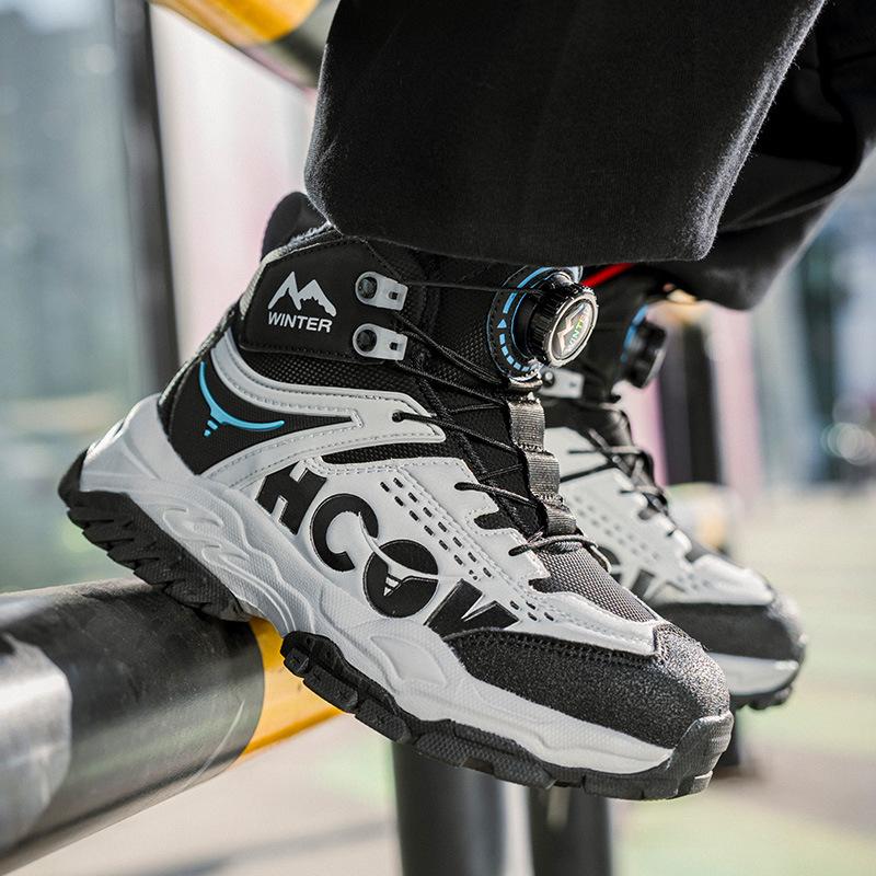 Children s Mid-Calf Non-Slip Winter Snow Boots with Velvet Lining 33