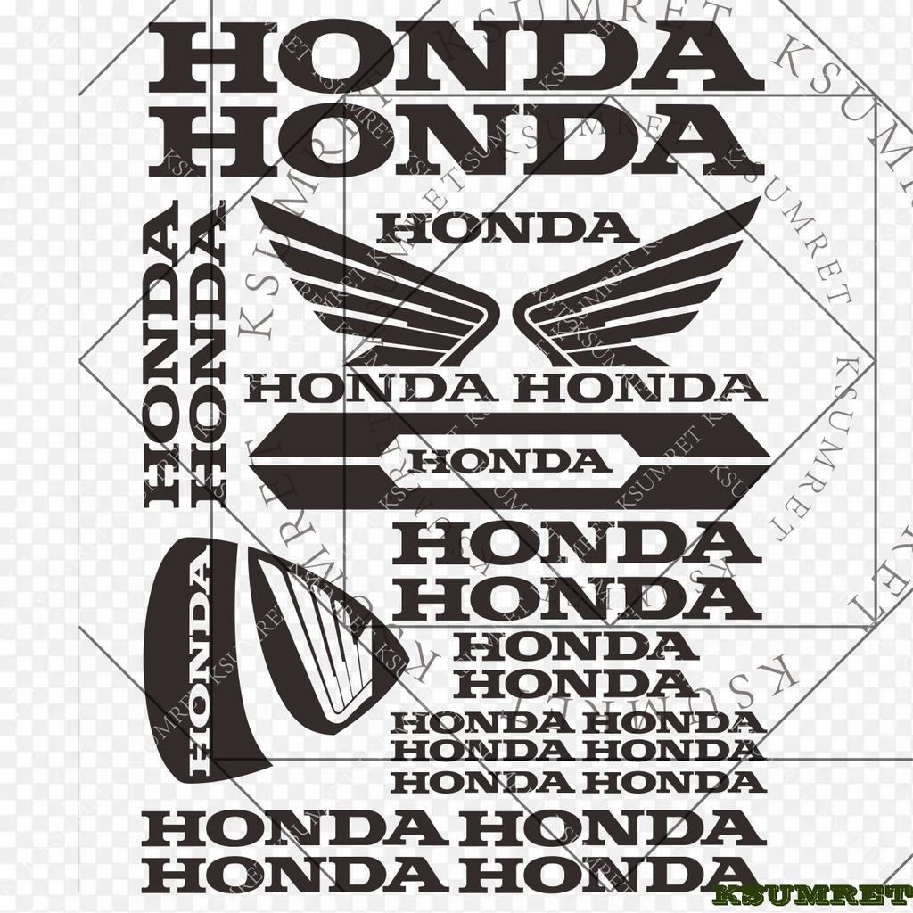 For Honda Stickers Motorcycle Sticker Decal Helmet Moto Modification Reflective Decals