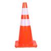 Cone de Tráfego Refletivo de PVC Vermelho 67cm