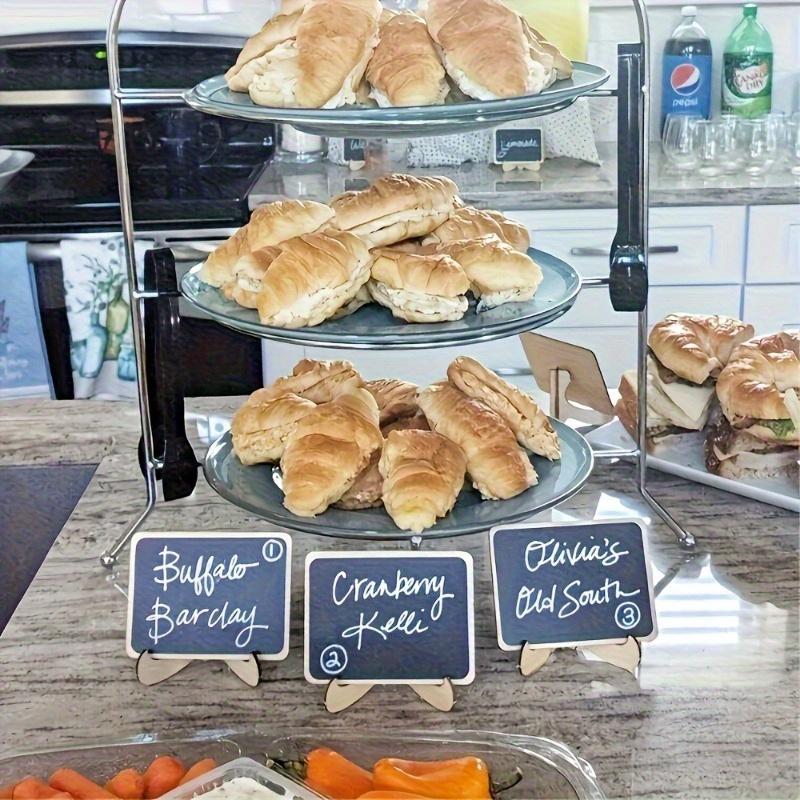 Wooden Chalkboard-Style Statue Decor ,Smooth Erasable Surface for Restaurants, Cafes, Home Parties - Indoor/Outdoor Home Decor