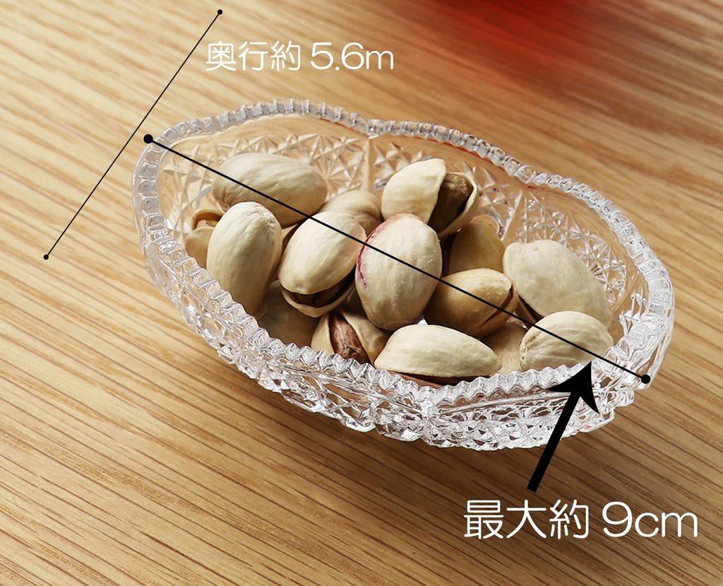 ADERIA Small 9 x x Height cm Peeking Delicacy Set of Made in Japan Bowl, Clear, Max. 5.6 3.8 Holder, 6, NT-146
