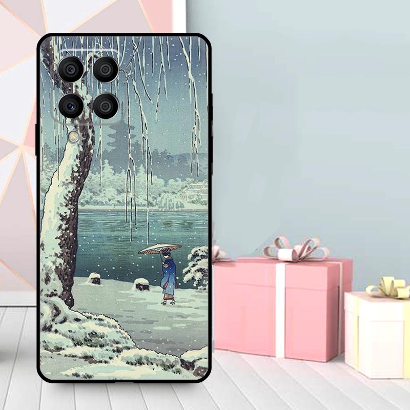 Japanese Ukiyo-e Art Case For Samsung Galaxy M35 M56 M12 M06 M32 M52 M55 M15 M11 M13 M14 M16 M36 M31 M53 M34 M54