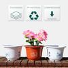 Thickened Round Plastic Pot for Aquatic Plants Non-Draining Hydroponic Planter for Water Lily Bamboo UV-Resistant Plant Pot for Pond Garden Patio
