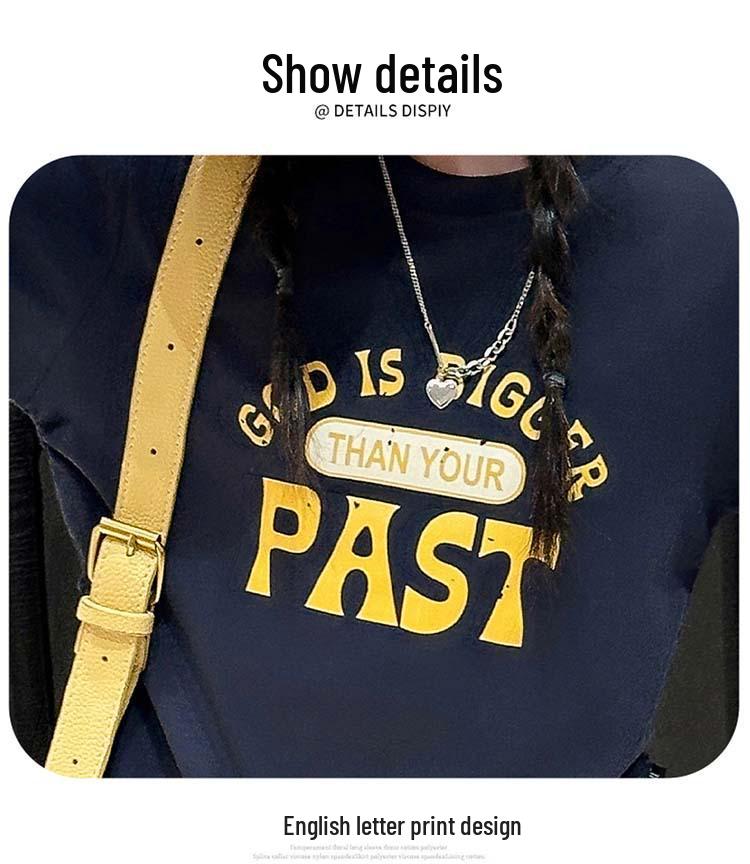 Sportliches zweiteiliges Mädchenset Herbst 2025: Buchstaben Kordelzug T-Shirt & Karierte Hose (Größe 7)