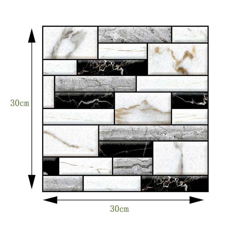 

10/20Pcs 3D Wall Sticker Imitation Brick Self-Adhesive Wall Cover Water-Repellent Pegatinas De Pared Living Room Kitchen Tv Backdrop 5pcs