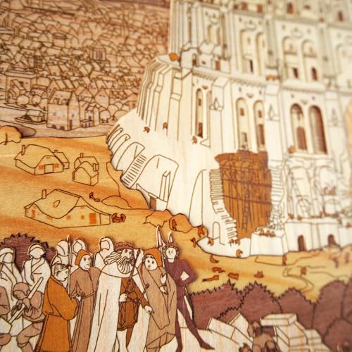 KINOWA "Tower of Babel" Woodcut Original Handmade Kit, Masterpiece by Bruegel, Made In Japan