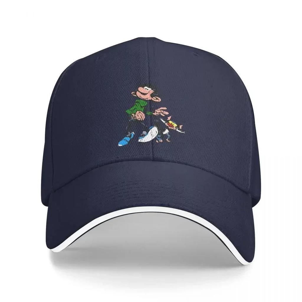 Passeggiata con il Gatto Gaston Lagaffe Anime Cappellini da Baseball Unisex con Visiera Parasole Cappello Parasole