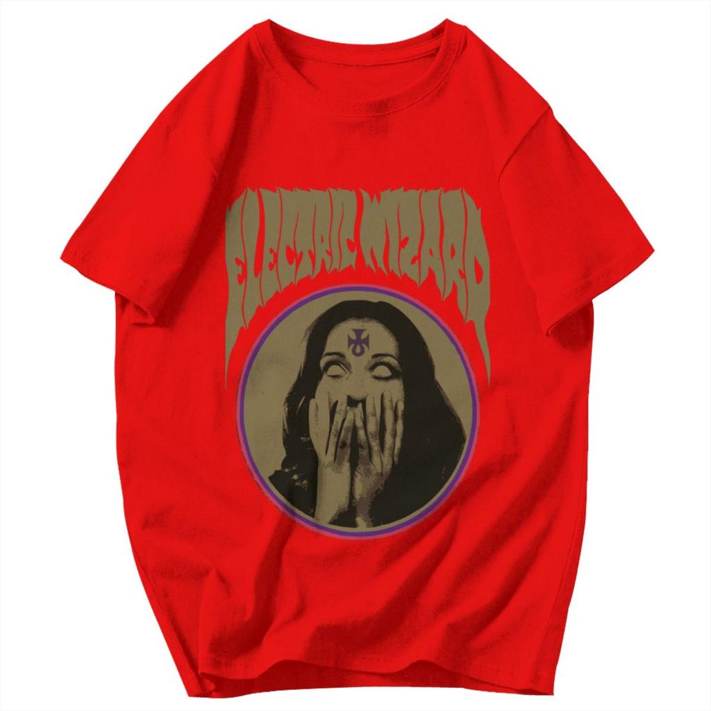 Men T Shirt Electric Wizard Trendy Pops Y2K Graphic Crewneck Unisex Clothing T Shirts