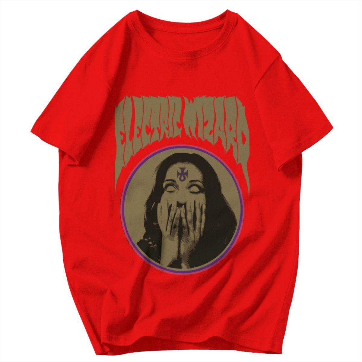 Men T Shirt Electric Wizard Trendy Pops Y2K Graphic Crewneck Unisex Clothing T Shirts S