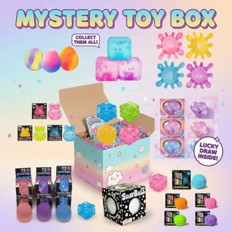 Activating Toys Lucky Squishy Mystery Box – Random 2Pc, Encounter Different Surprise, Soft Squishy Gift