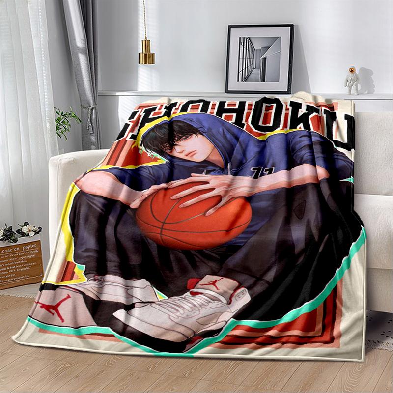 SLAM DUNK 29 Style New Cartoon SHOHOKU Basketball Anime Blanket,Soft Throw Blanket for Home Bedroom Bed Sofa Travel Cover Kids
