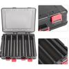 Double Side Fishing Tackle Box Wood Shrimp Case Bait Lure Storage Tool with 10 Compartments