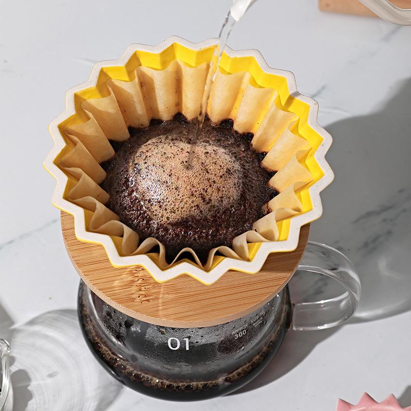 Dopamine Origami Filter Cup Ceramic Coffee Filter Cup Hand Brewed Coffee Pot Filter Drip Filter Pot Hand Brewed Coffee Pot Cover