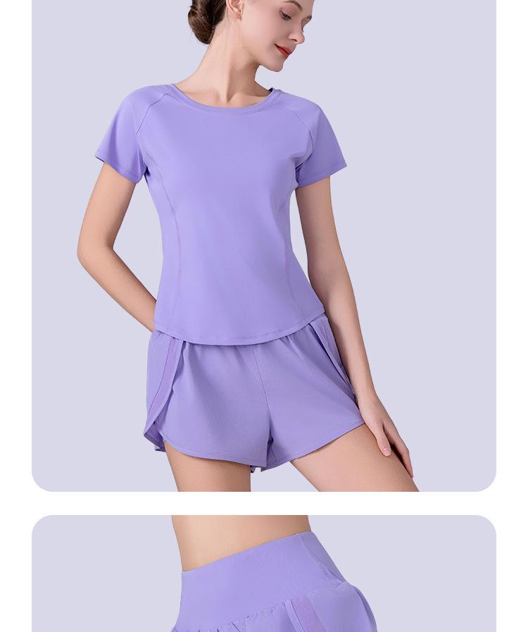 Women's Quick-Dry High-Waist 2-in-1 Sports Shorts for Running & Yoga