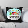 Federa Cuscino Quadrata Pikuniku Piku Niku Poliestere Lino Velluto Fantasia Cerniera Federa Decorativa Copricuscino da Letto