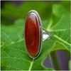 Carnelian 925 Sterling Silver Ring – Handmade Gemstone Jewelry