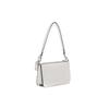 COACH Pouch Cross Grain Leather With Canvas Clutch Handbag, Shoulder Bag Small Women's White CJ797-CHK