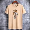High Quality 100% Cotton T-shirt Summer Oversized Round Neck Men Short Sleeve Brand Pattern Printed Women Tee Sports Fitness Top