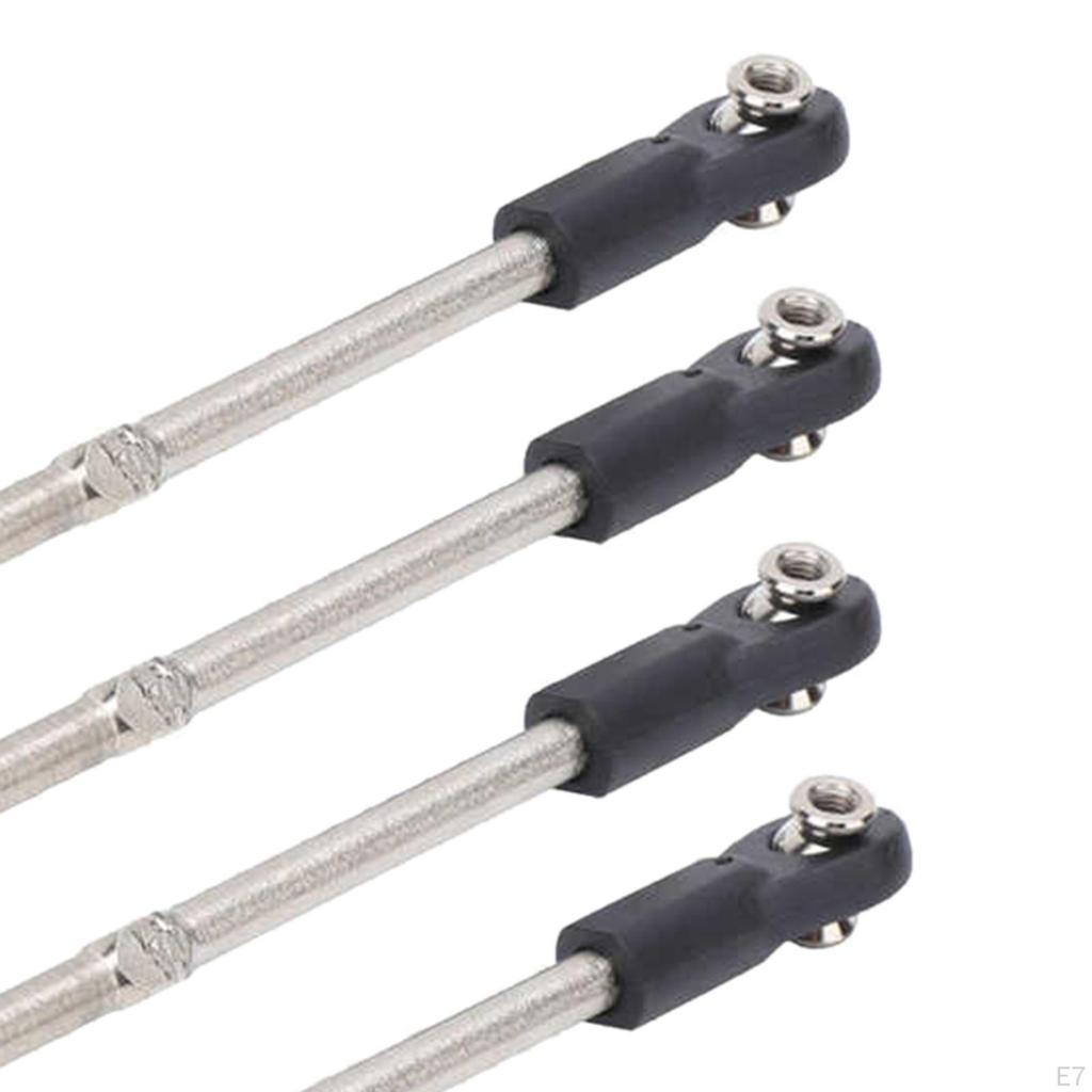 4 / Set Upgraded RC Car Steering Rod Servo age Turnbuckle for ZD HPI 1: 8 Buggy Crawler Parts