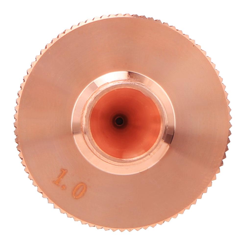 1 Stück Einlagige Laserdüse Messing für CO2 Faserlaserschneidmaschine 0.81.01.21.41.5mm1.0mm