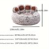 Fluffy Dog Bed Large Pet Products Dogs Beds Sofa Cute Bear Paw Shape Pets Kennel Mat Puppy Cats Supplies Basket Pet Accessories