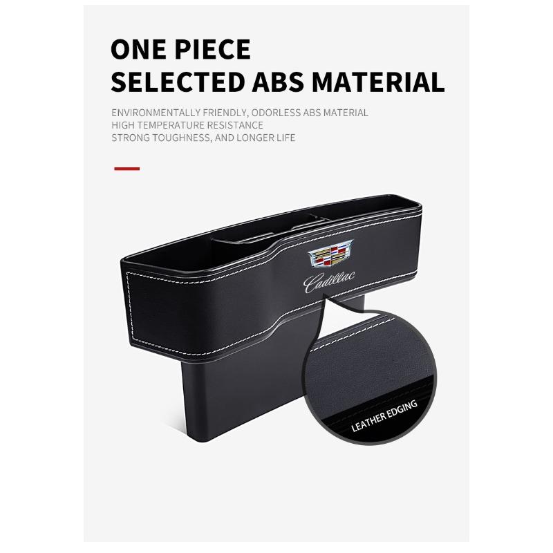 Autositz-Organizer Sitzspalt-Aufbewahrungsbox Multifunktions-Spalt-Füller-Halter für Cadillac Escalade Tiburon Deville Seville XT5 XTS CTS BLS SLS DTS