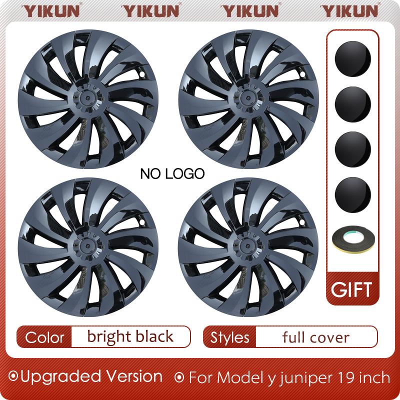 

4PCS 19 inch Wheel Cover 2025 for Tesla Model Y Juniper Accessories Performance Crossflow Wheel cap Replacement Car tools Hubcap 19 inch 2025&For Model Y Juniper