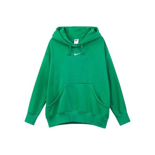 

Nike Solid Color Pullover Hoodie Long Sleeve Vintage Sweatshirt for Women EU S зелений