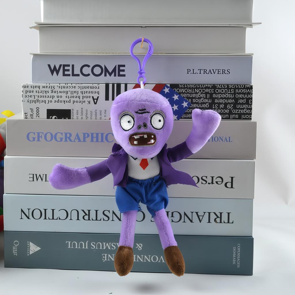 2025 New Style Plants vs Zombies Plush Pendant Cute SunFlower Peashooter Chomper Bag Keychain Decoration Stuffed Doll Kids Gift