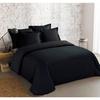VISION - Solid Duvet Cover 200x200cm with 2 Pillowcases 65x65cm - Black - 100% Cotton