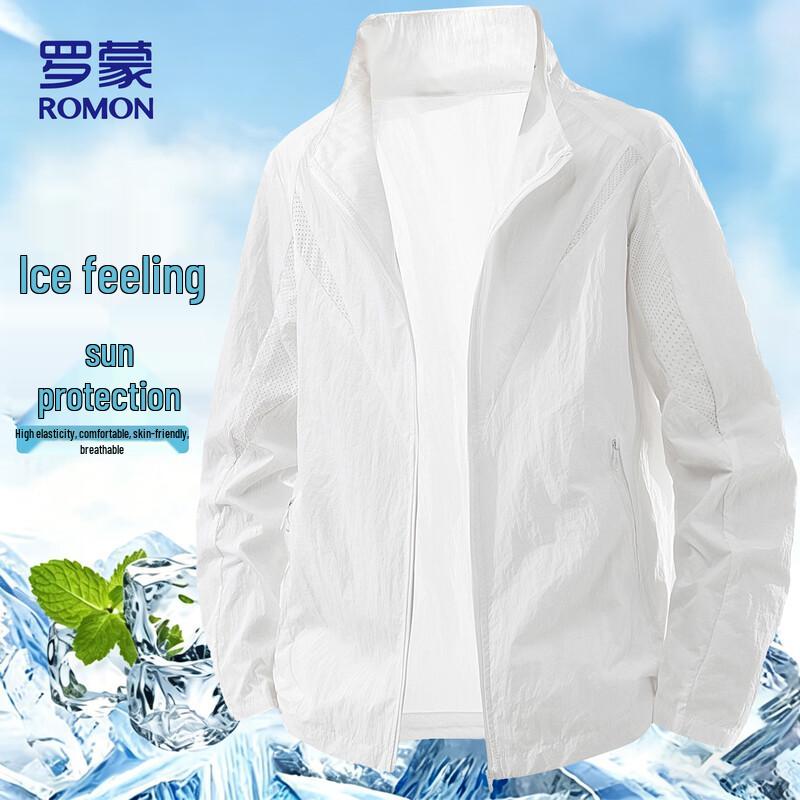 Romon Men s Summer Ice Silk Sun Protection Jacket L