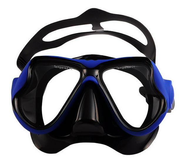 Large Frame Myopia Diving Mask with Tempered Glass and Liquid Silicone