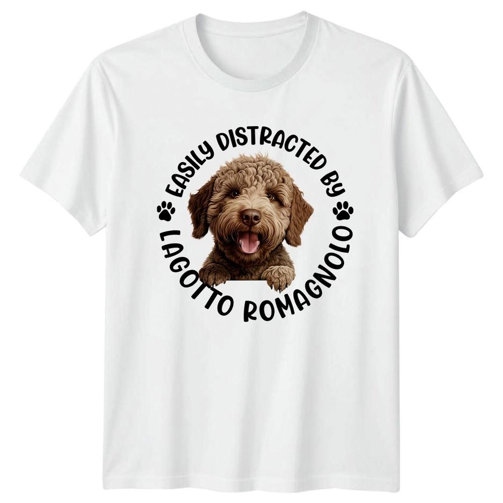 Easily Distracted By Lagotto Romagnolo Unisexs TShirt Unisexs Tee Graphic Top S