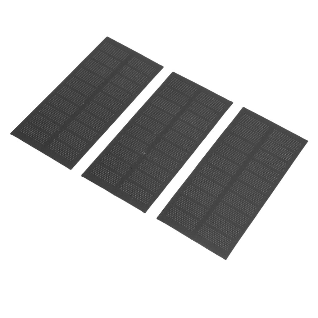 3Pcs Mini Solar Panel Charger 1.3W Monocrystalline PET for Battery Mobile Phone Tablet Camping Hiking Outdoor Portable