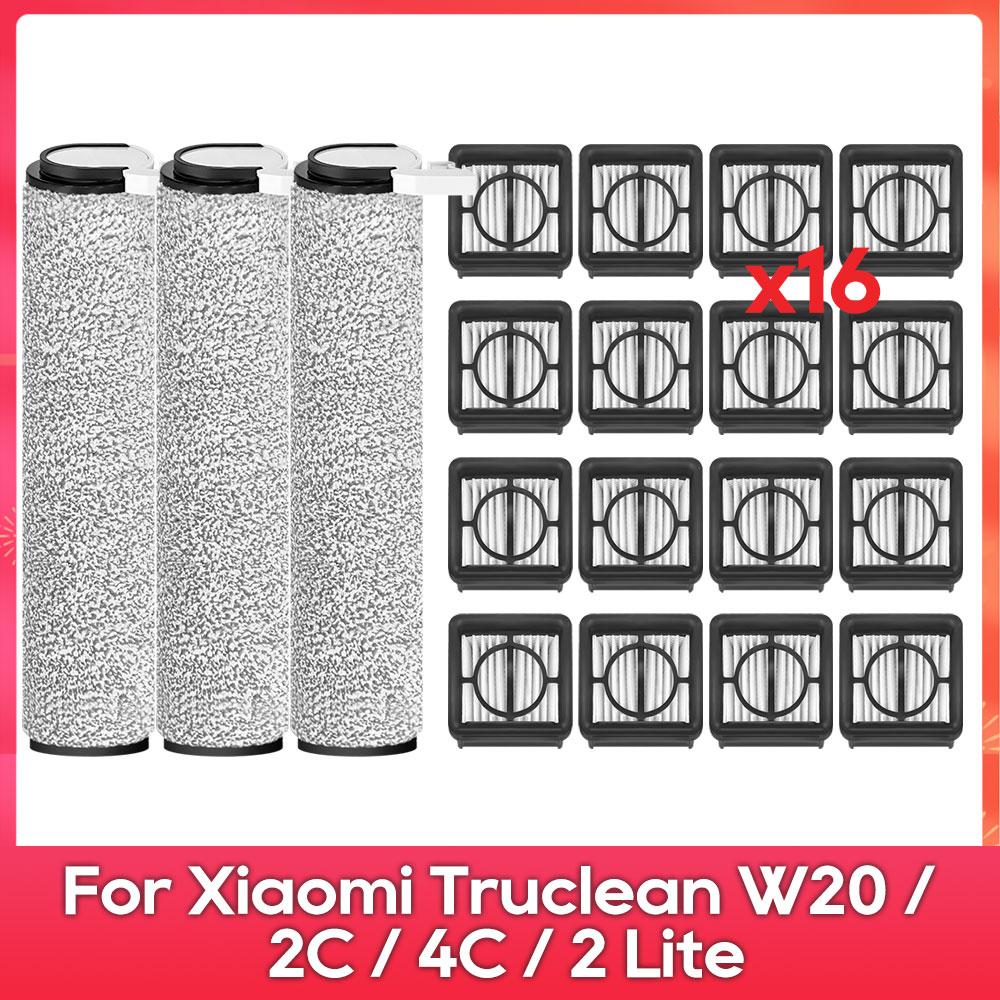 Fit For ( Xiaomi Truclean W20 / 2C / 4C / 2 Lite ) Roller Brush Filter Parts Accessories Replacement