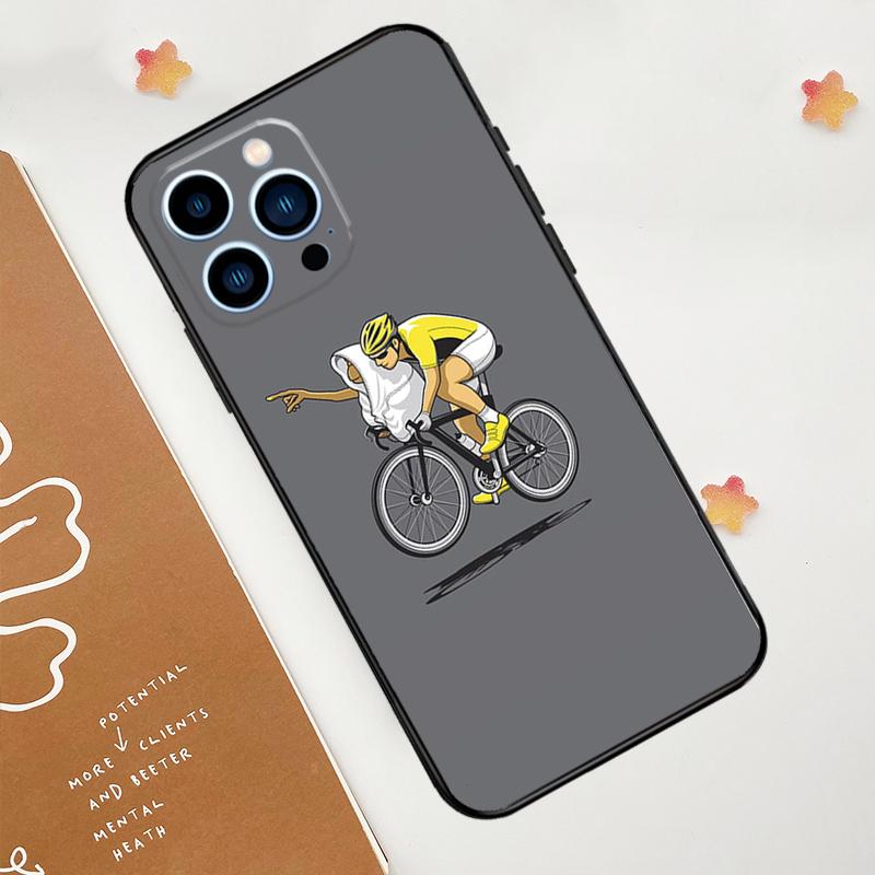 Cycling Bike Phone Case For iPhone 17 Pro Max 14 11 15 16 Pro Max 13 12 mini 16 Plus 16e 17 Air Funda