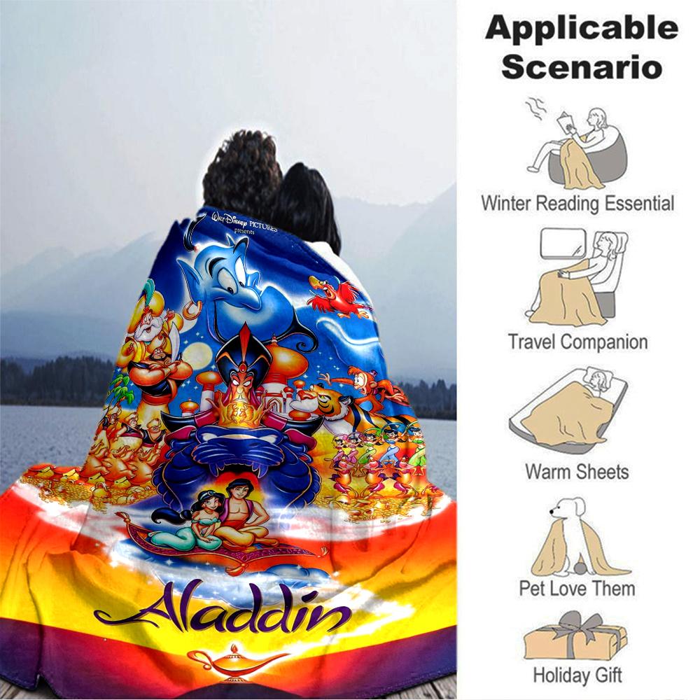 Magic Lamp Adventure Blanket Soft Throw Blanket For Home Bedroom Bed Sofa Travel Office Solid Christmas Blanket