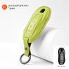 Goatskin Key Fob Cover With Keychain Fits Porsche Macan 4 Ev Electric Model   Taycan  Key Shell Accessories