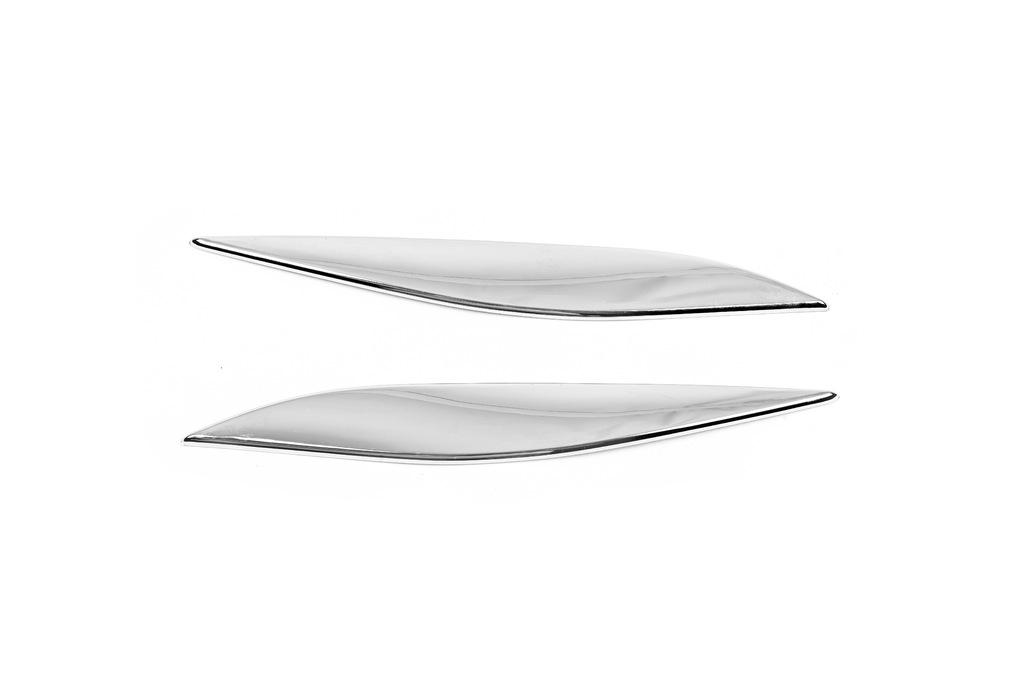 Хром накладки на капот (ресницы выше фар) для BMW 3 серия E-90/91/92/93 2005-2011 гг