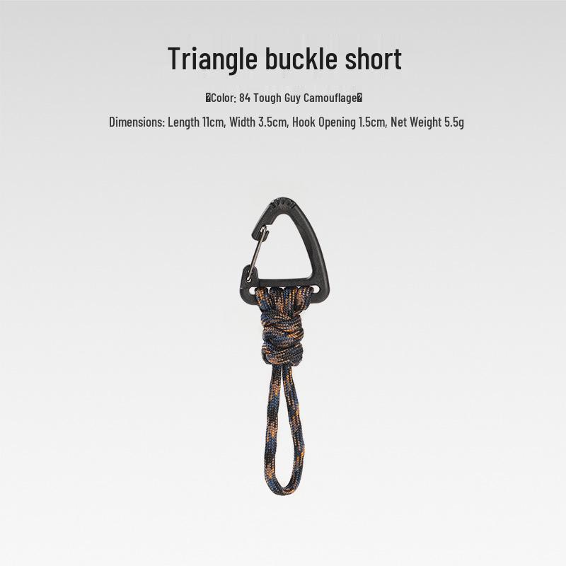 Sju-strängad Paracord Nyckelring Lanyard: Anti-förlust, Utomhuscamping, Multifunktionell med Karbinhake & Snabbspänne.